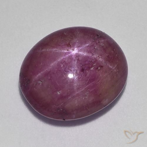 10.38ct Naturale Magenta grigiastro Rubino stellato, Ovale, Opaco