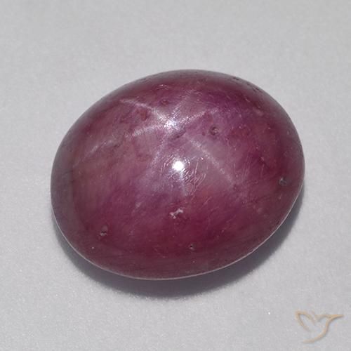 9.37ct Naturale Viola medio-scuro Rubino stellato, Ovale, Opaco