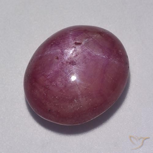 10.31ct Naturale Viola rossastro Rubino Stellato, Ovale, Opaco