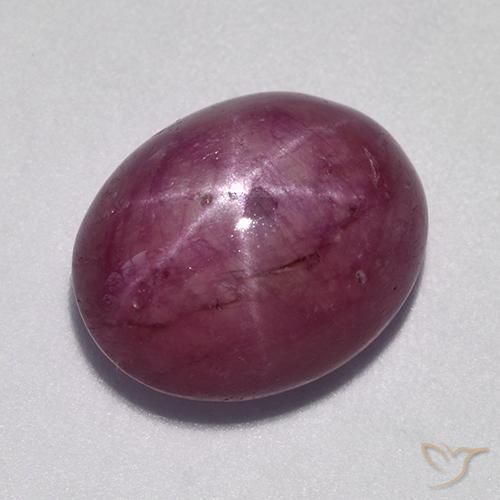 10.57ct Naturale Viola medio-scuro Rubino stellato, Ovale, Opaco