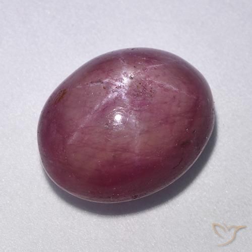 11.40ct Naturale Viola medio Rubino stellato, Ovale, Opaco
