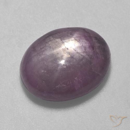 6.59ct Naturale Viola chiaro Rubino stellato, Ovale, Opaco
