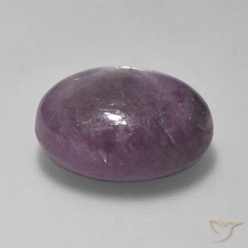 Rubino Stellato Viola chiaro naturale da 6.59 ct, Ovale, Opaco