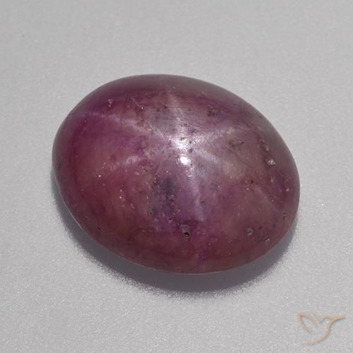 6.46ct Naturale Rosso purpureo Rubino stellato, Ovale, Opaco