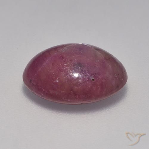 Rubino Stellato Rosso purpureo naturale da 6.46 ct, Ovale, Opaco