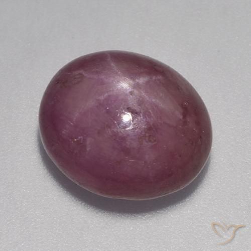 Rubino Stellato Rosso medio naturale da 9.23 ct, Ovale, Opaco