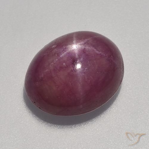 9.04ct Naturale Rosso lampone Rubino stellato, Ovale, Opaco
