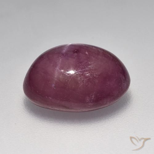 Rubino Stellato Rosso lampone naturale da 9.04 ct, Ovale, Opaco