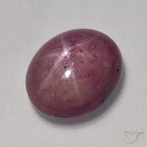 7.06ct Naturale Rosso lampone Rubino stellato, Ovale, Opaco