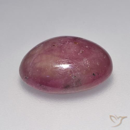 Rubino Stellato Rosso lampone naturale da 7.06 ct, Ovale, Opaco