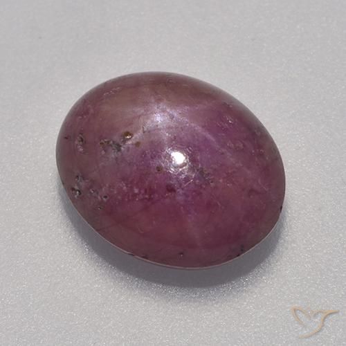 6.06ct Naturale Rosso medio Rubino stellato, Ovale, Opaco