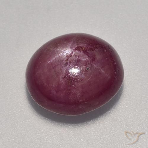 7.13ct Naturale Rosso purpureo Rubino stellato, Ovale, Opaco