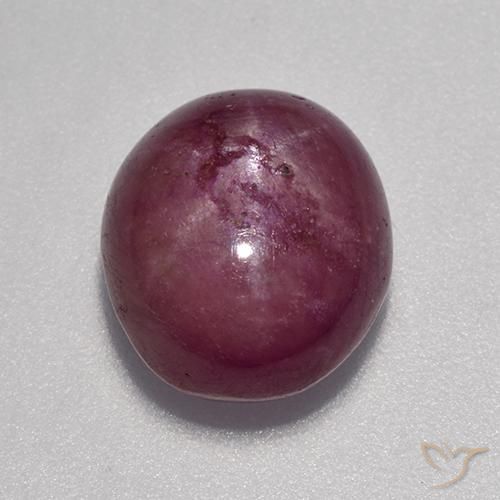 Rubino Stellato Rosso purpureo naturale da 7.13 ct, Ovale, Opaco