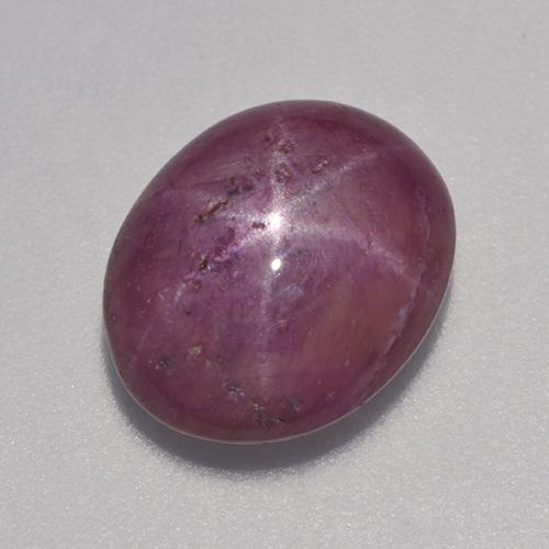 Rubino stellato Rosso purpureo naturale da 7.10 ct, Taglio ovale, Opaco