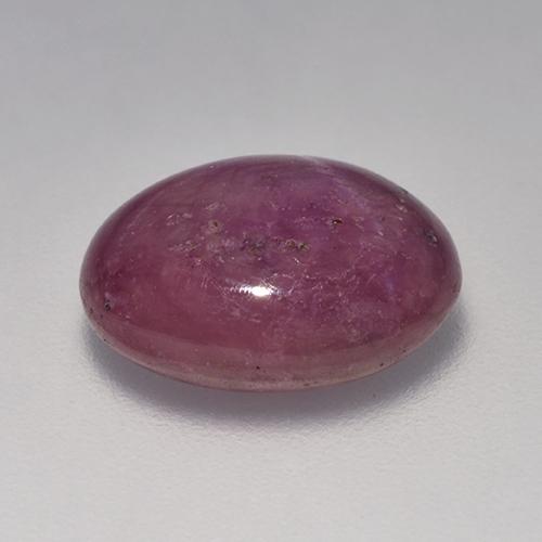 Rubino stellato Rosso purpureo naturale da 7.10 ct, Taglio ovale, Opaco