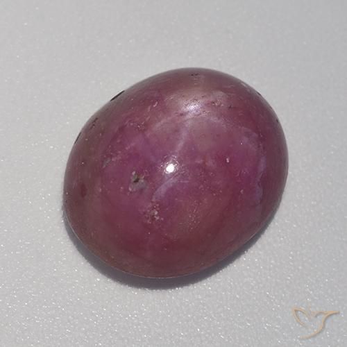 8.41ct Naturale Viola medio-scuro Rubino stellato, Ovale, Opaco