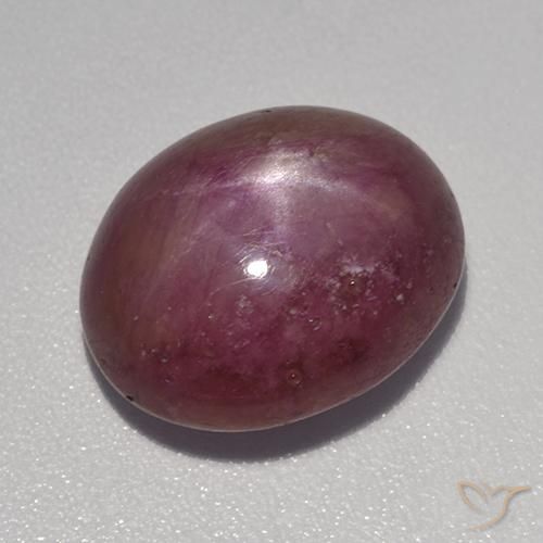 9.31ct Naturale Viola medio-scuro Rubino stellato, Ovale, Opaco