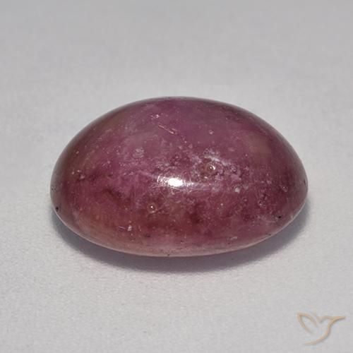 Rubino Stellato Viola medio-scuro naturale da 9.31 ct, Ovale, Opaco