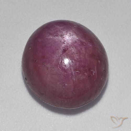 9.28ct Naturale Viola rossastro Rubino stellato, Ovale, Opaco