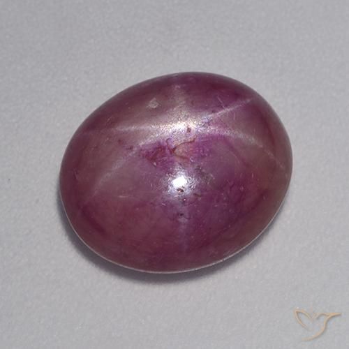 7.19ct Naturale Viola medio-scuro Rubino stellato, Ovale, Opaco