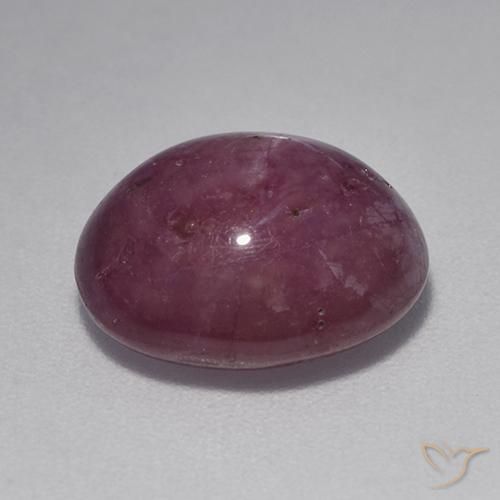 Rubino Stellato Viola rossastro naturale da 7.78 ct, Ovale, Opaco