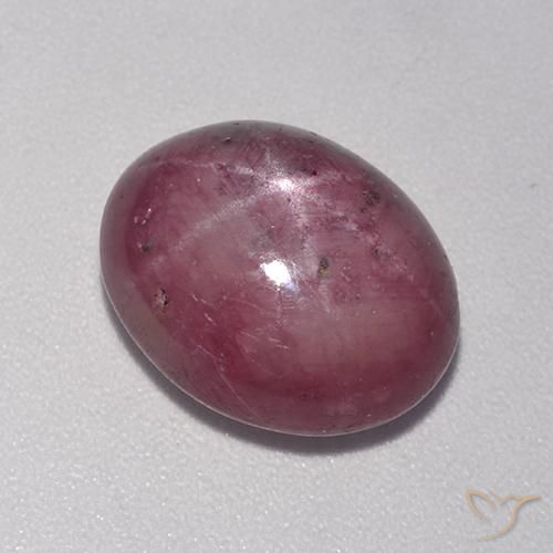 7.78ct Naturale Prugna Viola Rubino stellato, Ovale, Opaco