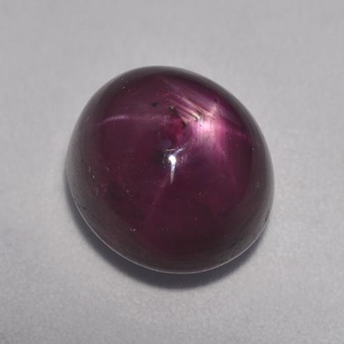 Rubino stellato naturale rosso da 7,07 ct, taglio ovale, opaco