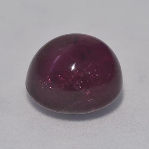 Rubino stellato naturale rosso da 7,07 ct, taglio ovale, opaco