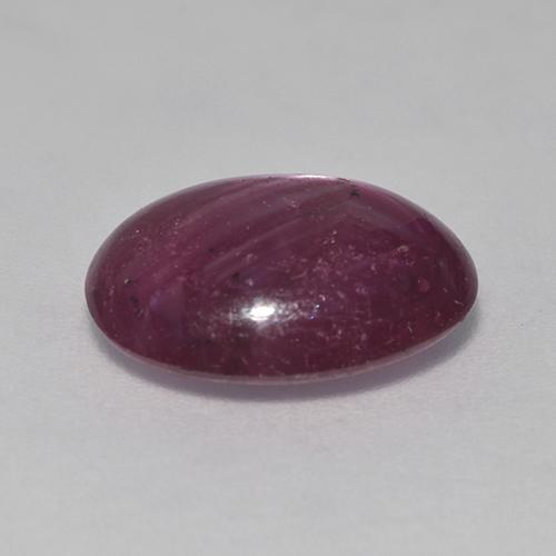 Rubino Stellato Rosso scuro naturale da 5.06 ct, Ovale, Traslucido
