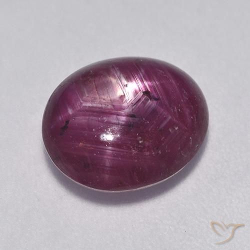 4.48ct Naturale Rosso lampone Rubino stellato, Ovale, Traslucido