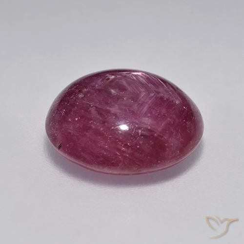 Rubino Stellato Rosso lampone naturale da 4.76 ct, Ovale, Traslucido