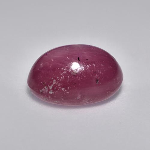 Rubino stellato naturale porpora da 5,49 ct, taglio ovale, opaco