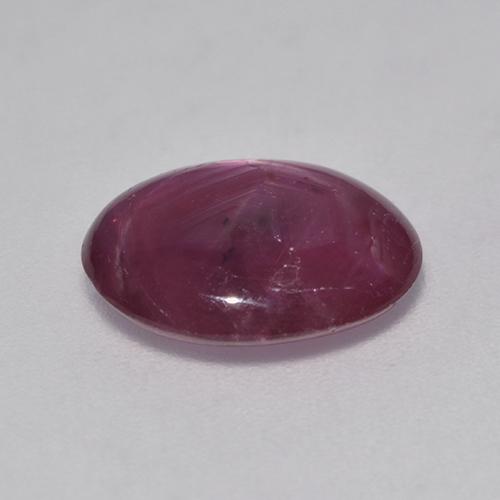 Rubino Stellato Rosso scuro naturale da 3.53 ct, Ovale, Traslucido