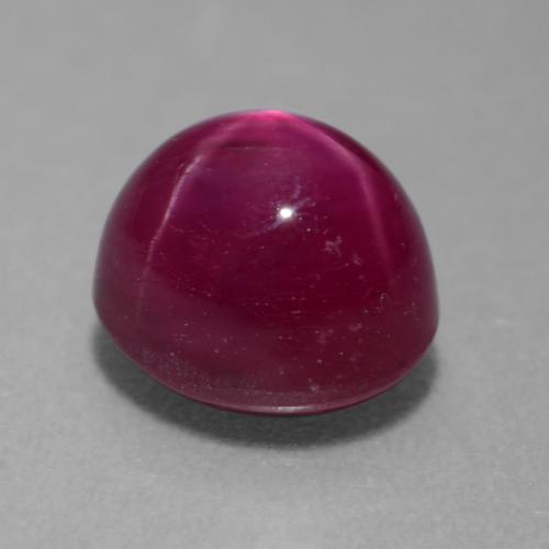 Rubino stellato naturale porpora da 4,05 ct, taglio ovale, traslucido