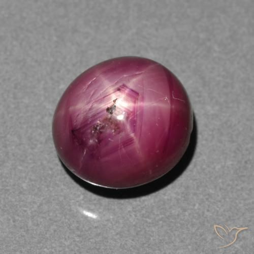 Rubino Stellato Magenta-Rosa naturale da 4.05 ct, Ovale, Traslucido