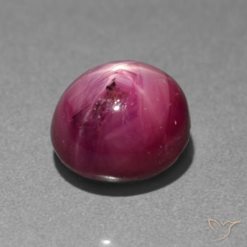 Rubino Stellato Magenta-Rosa naturale da 4.05 ct, Ovale, Traslucido