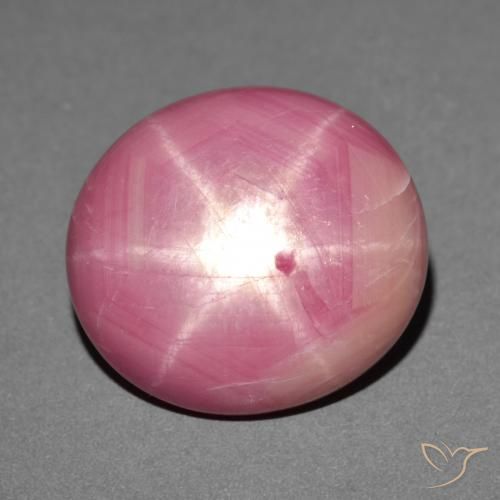 35.88ct Naturale rosa magenta Rubino stellato, Ovale, Opaco