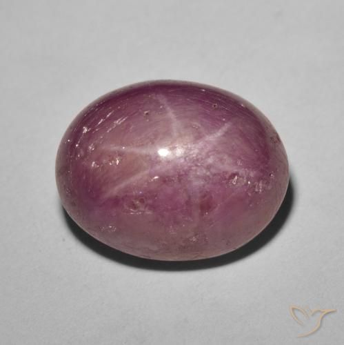 8.61ct Naturale Viola rossastro Rubino stellato, Ovale, Opaco