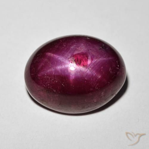11.24ct Naturale Vino rosso Rubino stellato, Ovale, Opaco