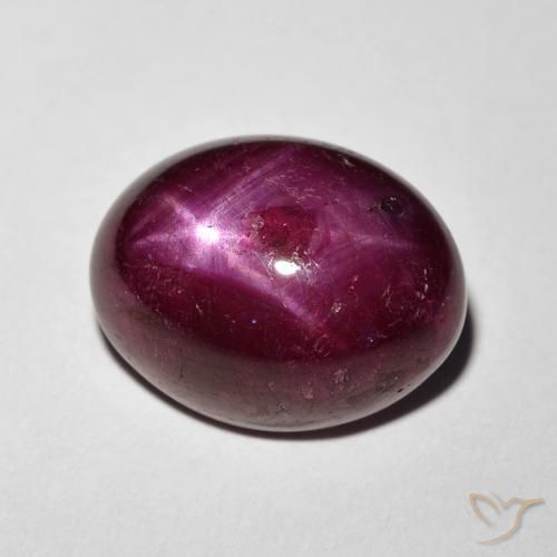 Rubino Stellato Vino rosso naturale da 11.24 ct, Ovale, Opaco