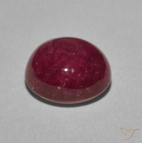 Rubino Stellato Bacca Viola naturale da 5.50 ct, Ovale, Opaco