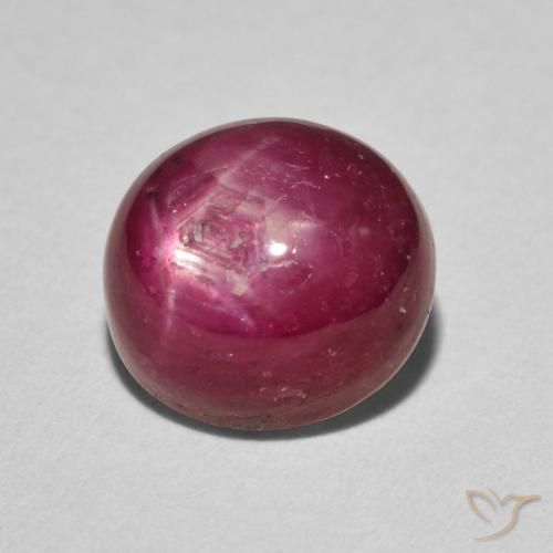 Rubino Stellato Cremisi Profondo naturale da 5.27 ct, Ovale, Opaco