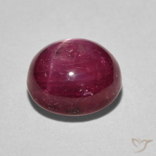 Rubino Stellato Cremisi Profondo naturale da 5.27 ct, Ovale, Opaco