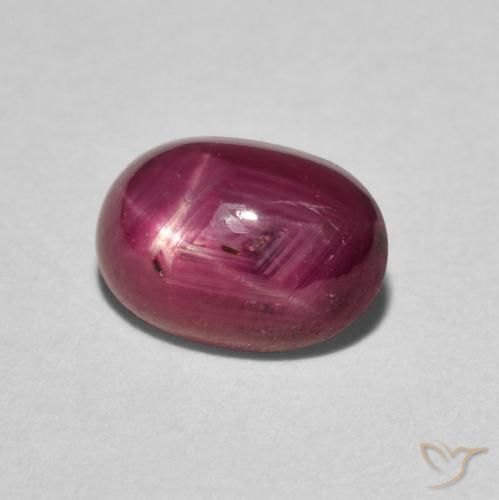 Rubino Stellato Vino Rosso Profondo naturale da 2.97 ct, Ovale, Opaco