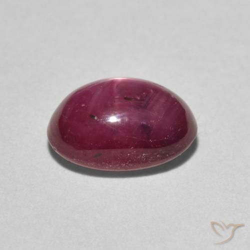 Rubino Stellato Vino Rosso Profondo naturale da 2.97 ct, Ovale, Opaco