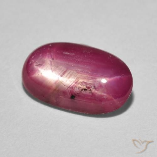 Rubino Stellato Cremisi Profondo naturale da 2.94 ct, Ovale, Opaco