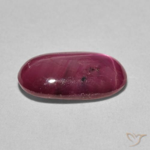 Rubino Stellato Cremisi Profondo naturale da 2.94 ct, Ovale, Opaco
