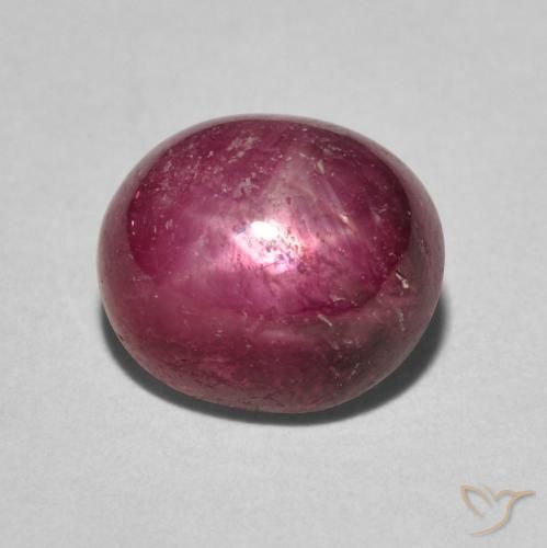 5.24ct Naturale marmellata rossa Rubino stellato, Ovale, Opaco