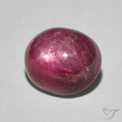 Rubino Stellato marmellata rossa naturale da 5.24 ct, Ovale, Opaco