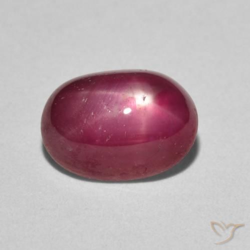 3.19ct Naturale marmellata rossa Rubino stellato, Ovale, Opaco